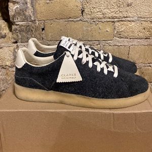 Clarks Tormatch Crepe Sole Sneaker - Navy Hairy Suede Deadstock